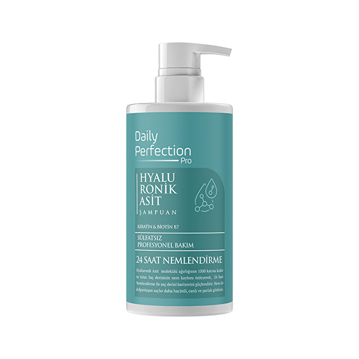 Daily Perfection Pro Hyaluronic Acid Shampoo 450ml - Hydrating Formula - Image #1