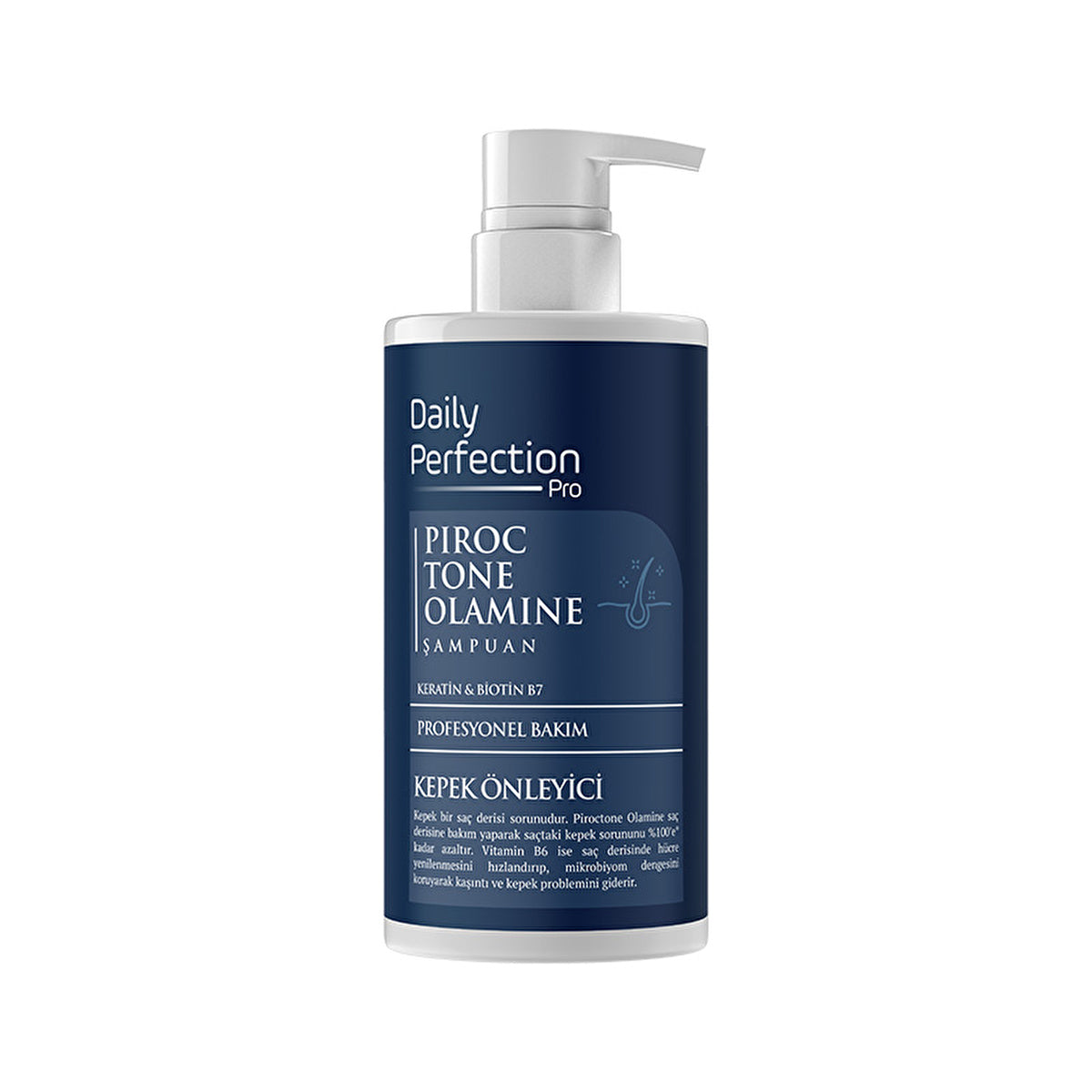 Daily Perfection Pro Piroctone Olamine Shampoo 450ml - Dandruff Care | Moisturizing Formula - Image #1