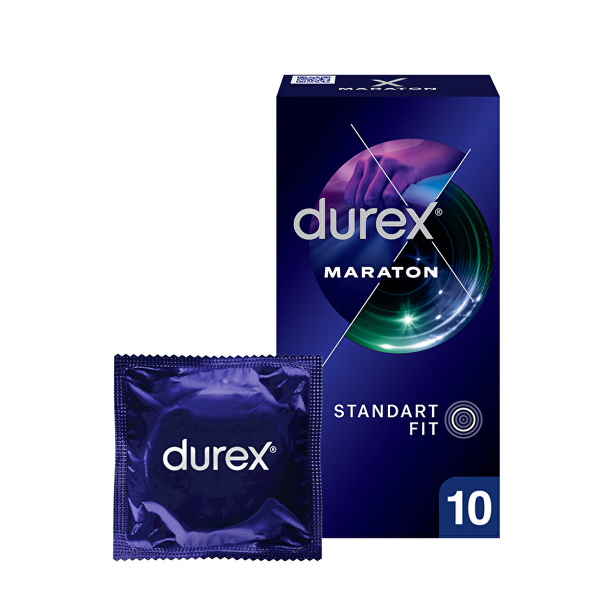 Durex Marathon Condoms 10 Pack - Delay Lubricant | Natural Latex