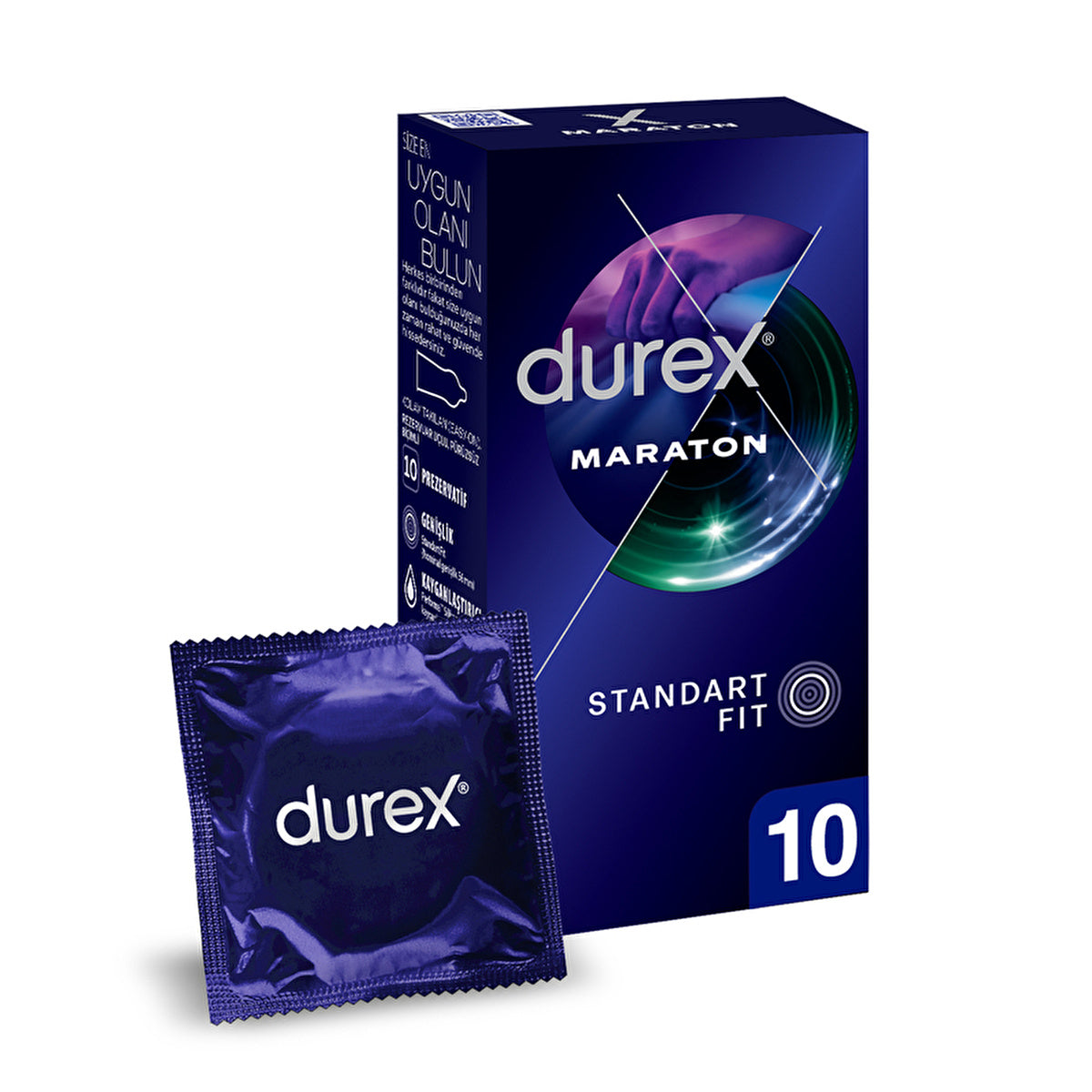 Durex Marathon Condoms 10 Pack - Delay Lubricant | Natural Latex