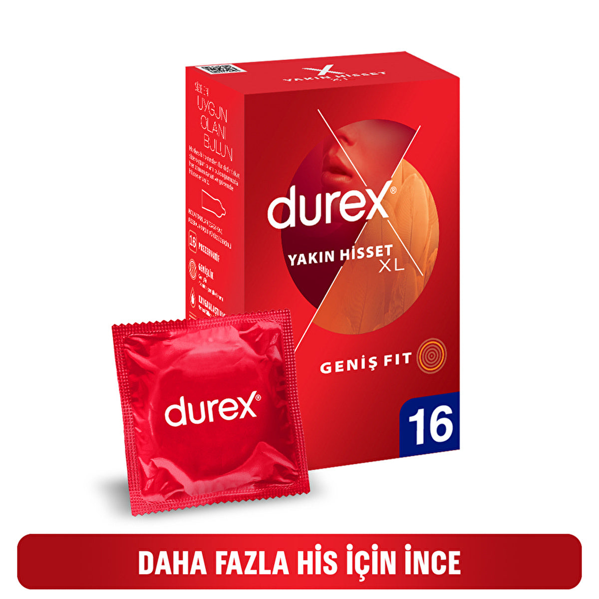 Durex Close Fit XL Condoms - 16 Pack | Comfortable Experience