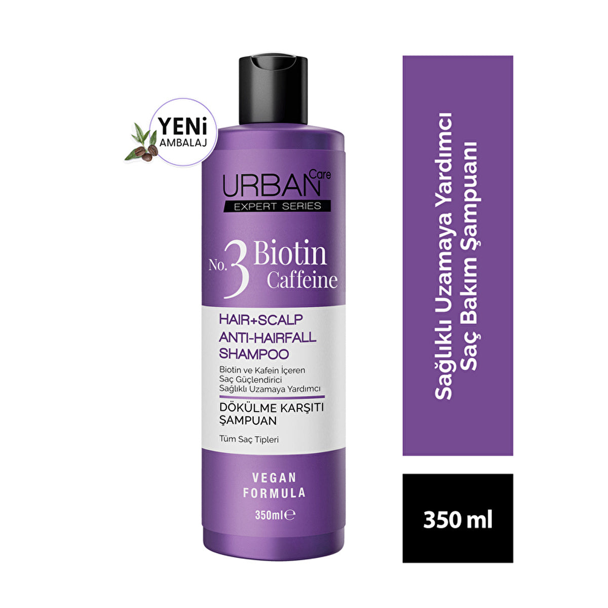 Urban Care Expert Biotin & Caffeine Hair Loss Shampoo 12oz