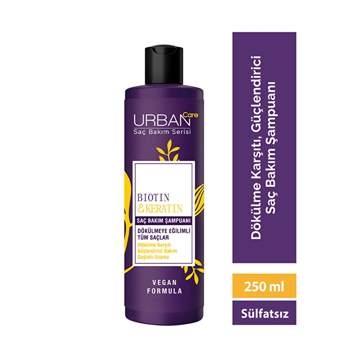 Urban Care Biotin & Keratin Shampoo 8.5 Fl Oz - Hair Strengthening - Image #3