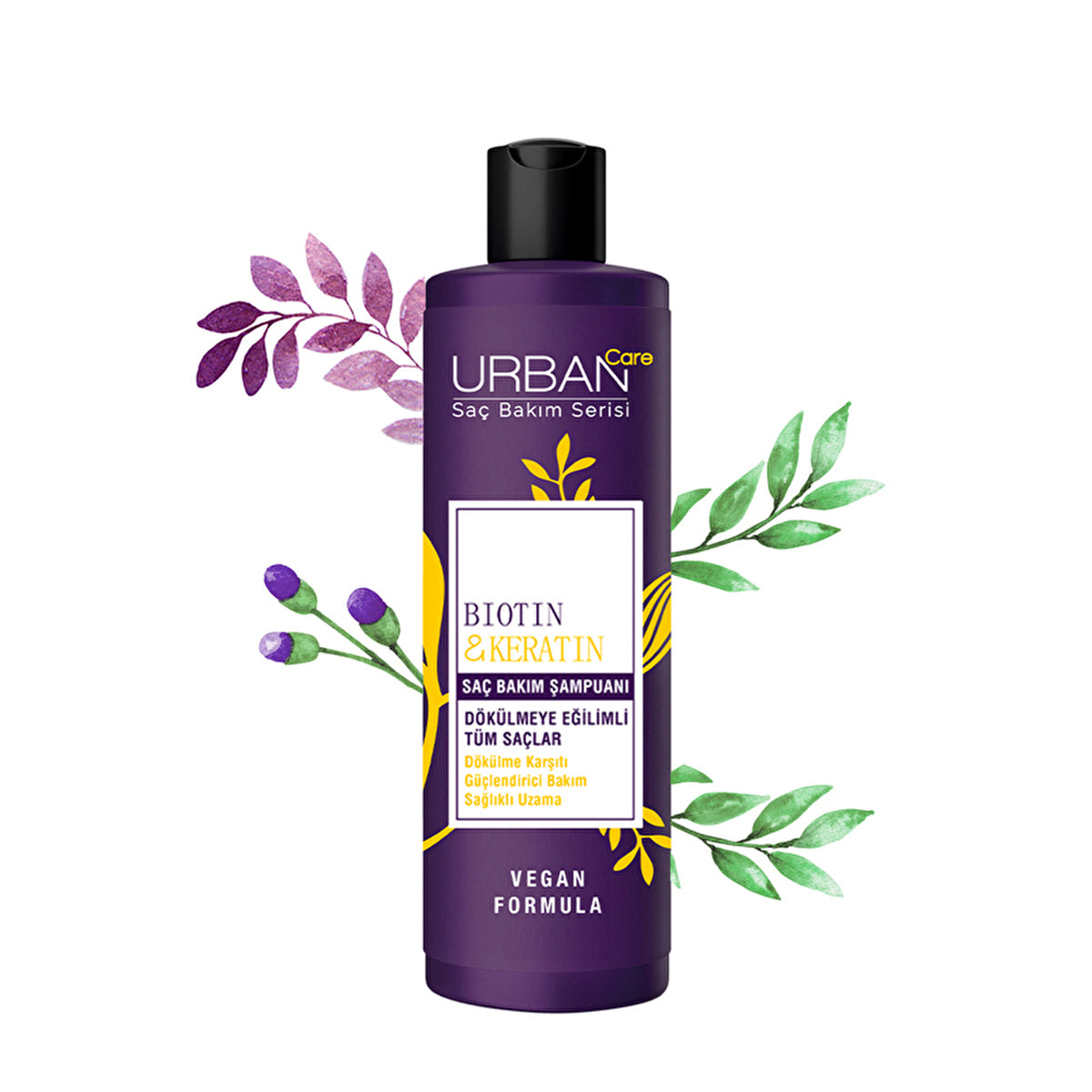 Urban Care Biotin & Keratin Shampoo 8.5 Fl Oz - Hair Strengthening - Image #2