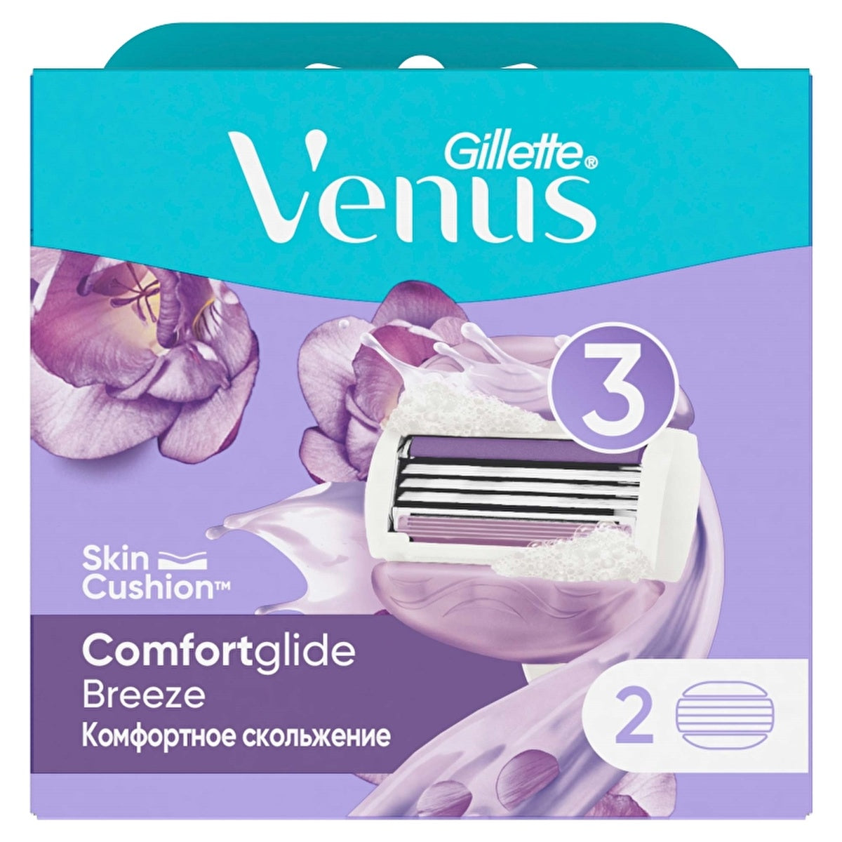 Gillette Venus ComfortGlide Olay Razor Blades - 2-Pack | Comfort Shaving - Image #1