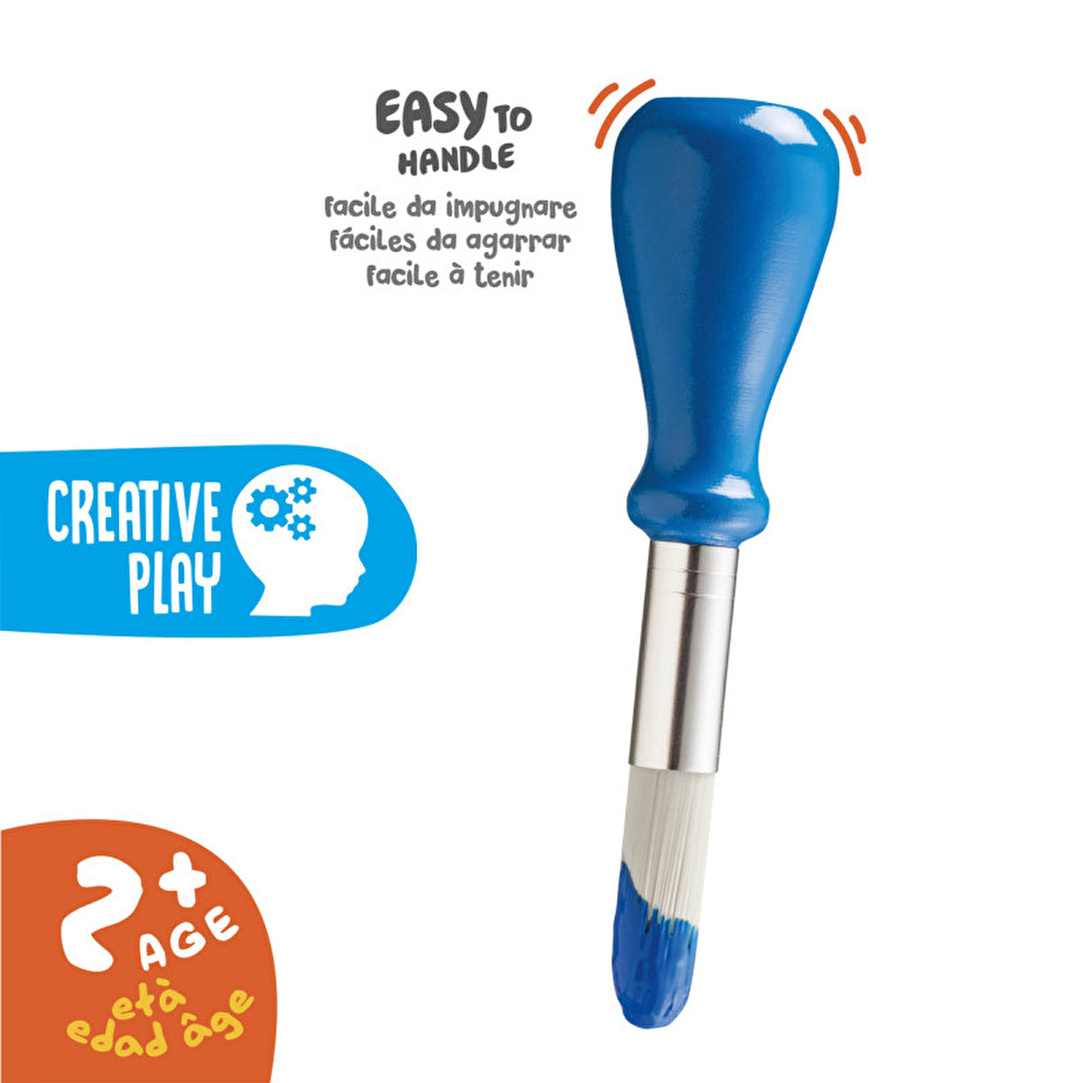 Carioca Jumbo Baby Paint Brush for Kids 2+ Years | Easy Grip - Image #2