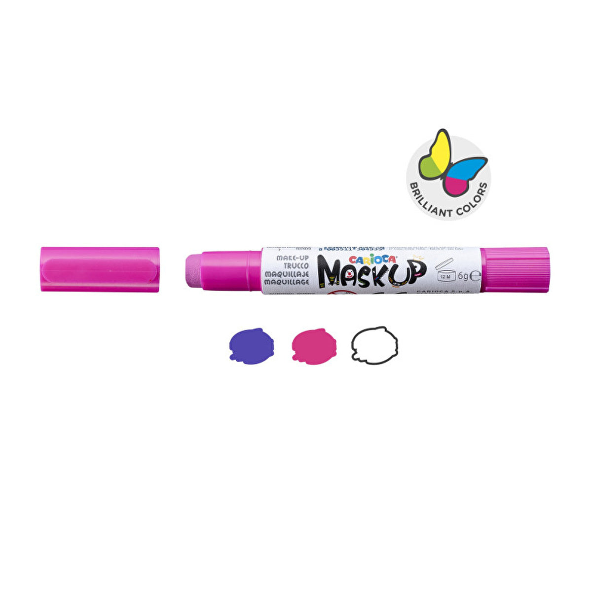 Carioca Face Paint Princess - 3 Colors | Easy Clean | 6g - Image #2