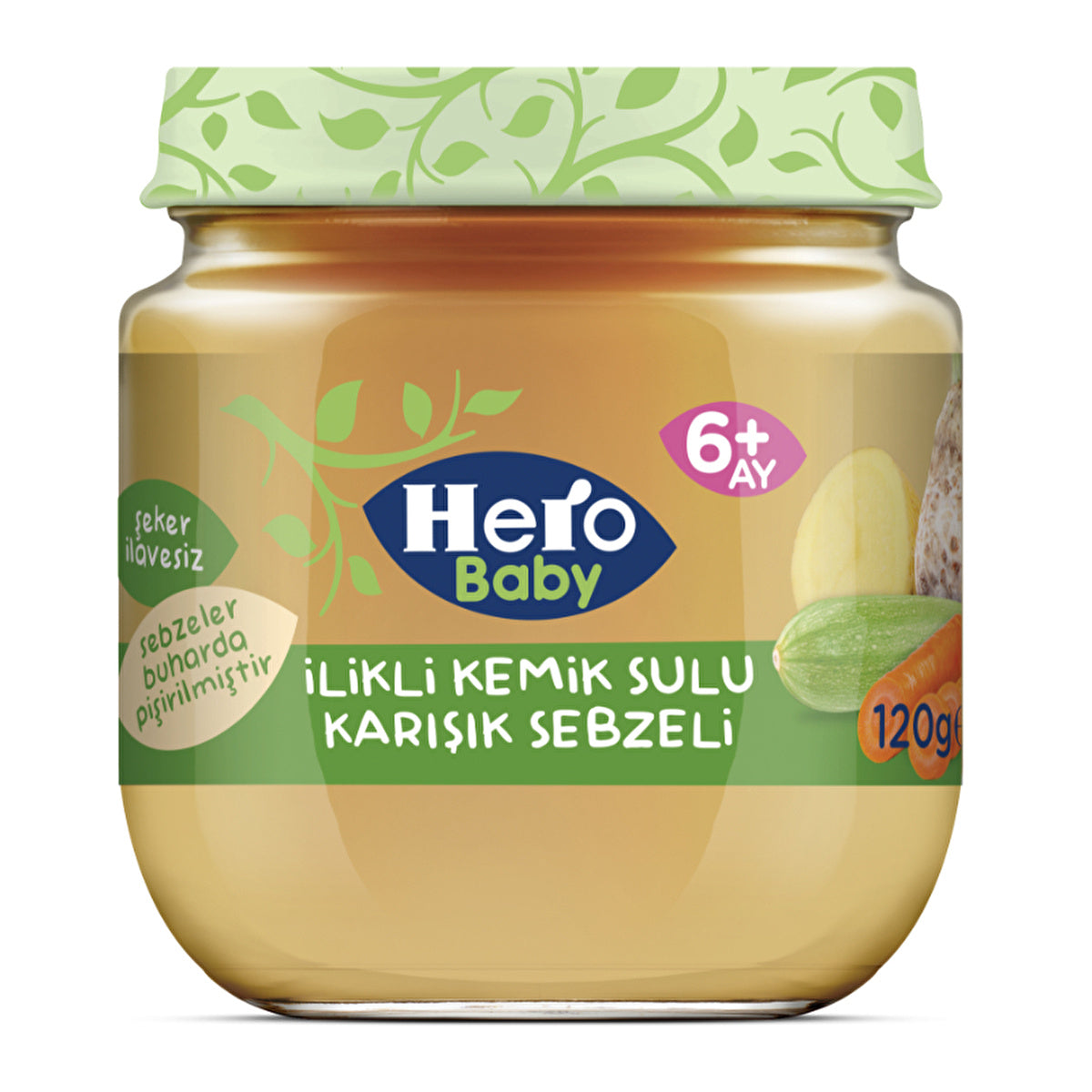 Hero Baby Bone Broth Vegetable Puree 120g - Nutrient-Rich Blend | Baby Food