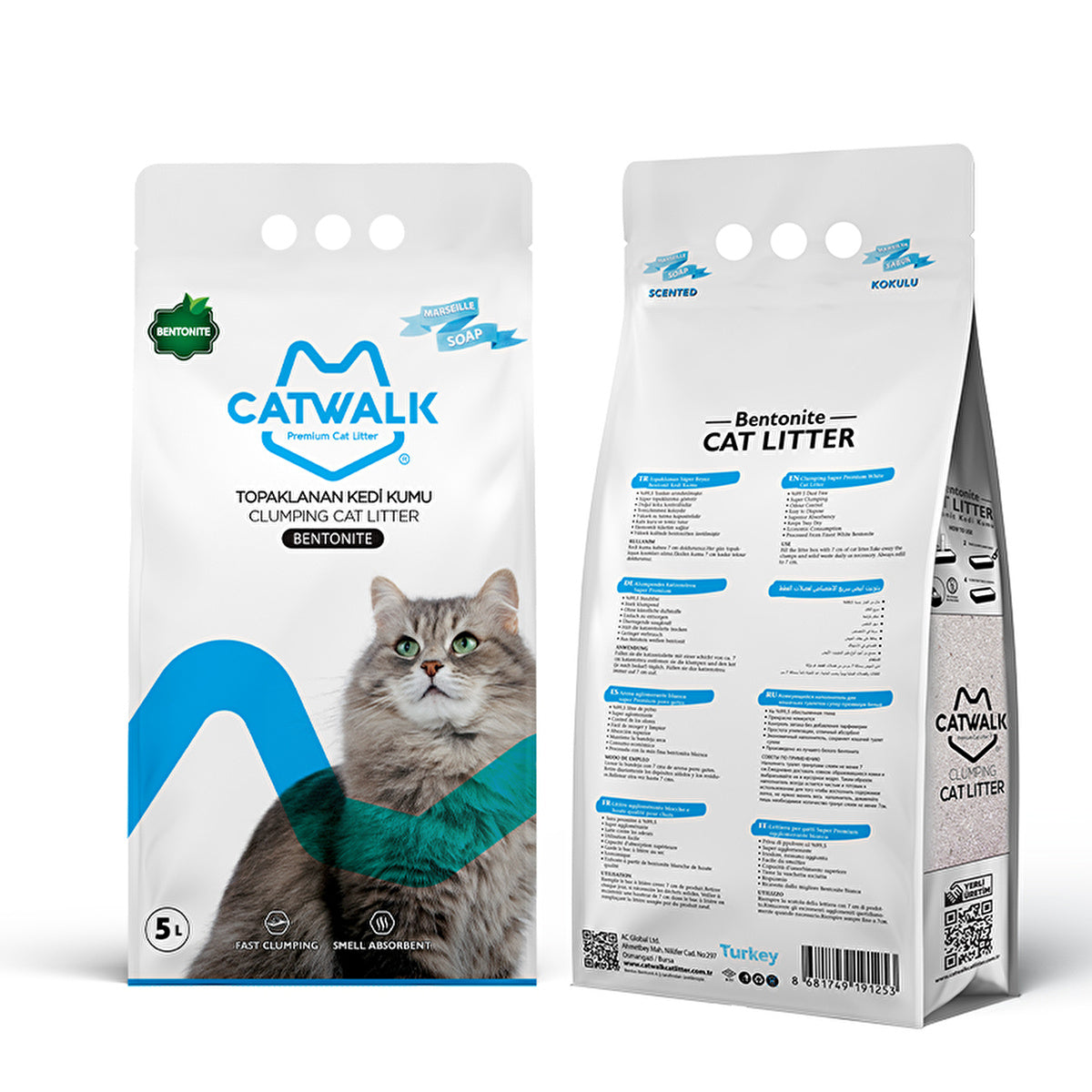 Catwalk Marseille Scented Cat Litter 5L - Premium Quality