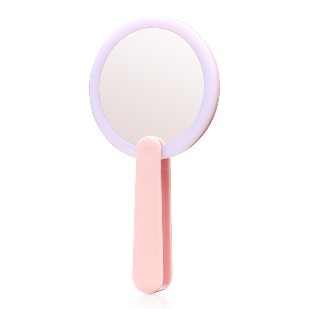 Eklips LED Mini Makeup Mirror Pink - Compact & Rechargeable - Image #1