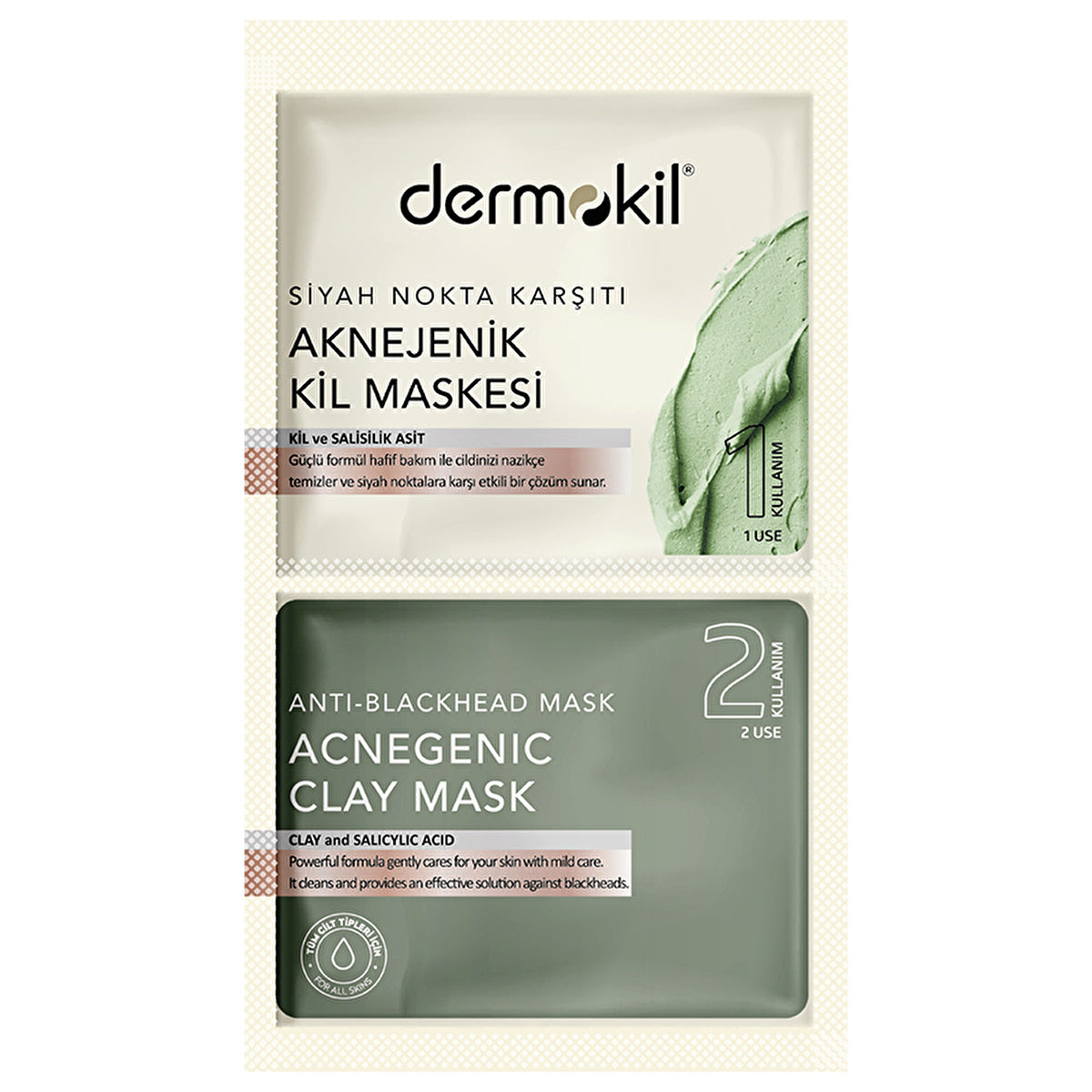 Dermokil Blackhead Removal Mask 15ml - Oil Control Formula | Acne-Prone Skin