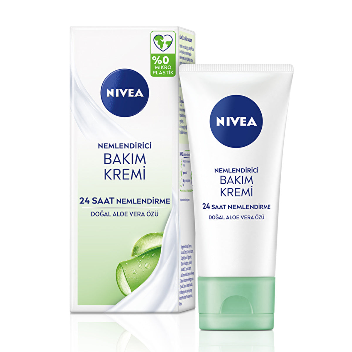 NIVEA Natural Aloe Vera Moisturizing Skin Cream 50ml - Intense Hydration | Daily Use