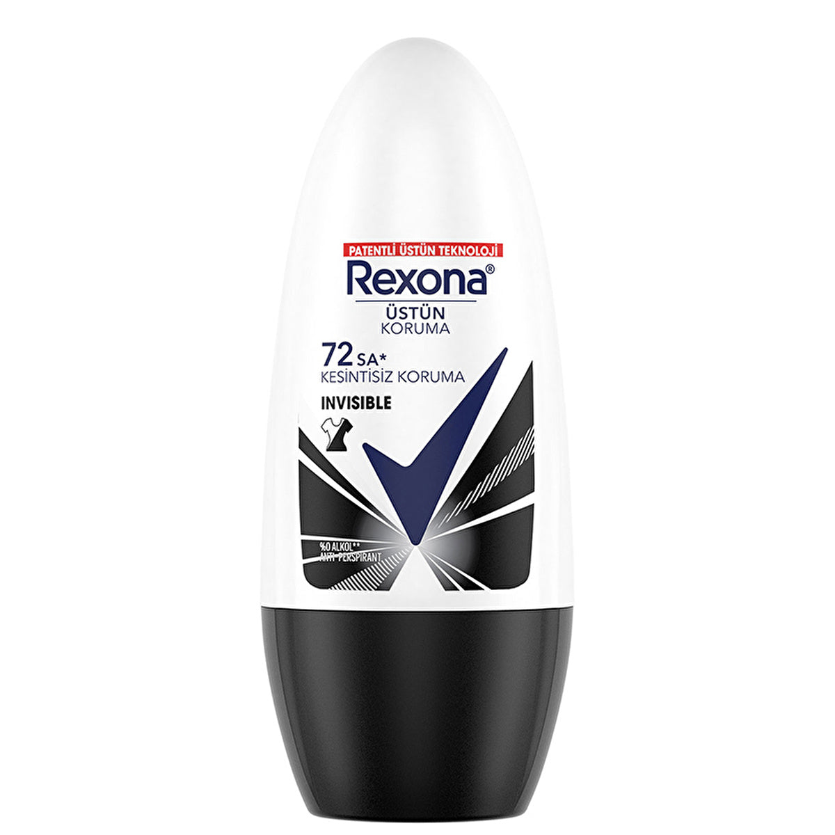 Rexona Invisible Black &amp; White Women Roll-On Deodorant 50ml | 72 Hour Protection