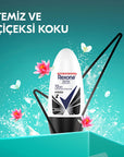 Rexona Invisible Black & White Women Roll-On Deodorant 50ml | 72 Hour Protection