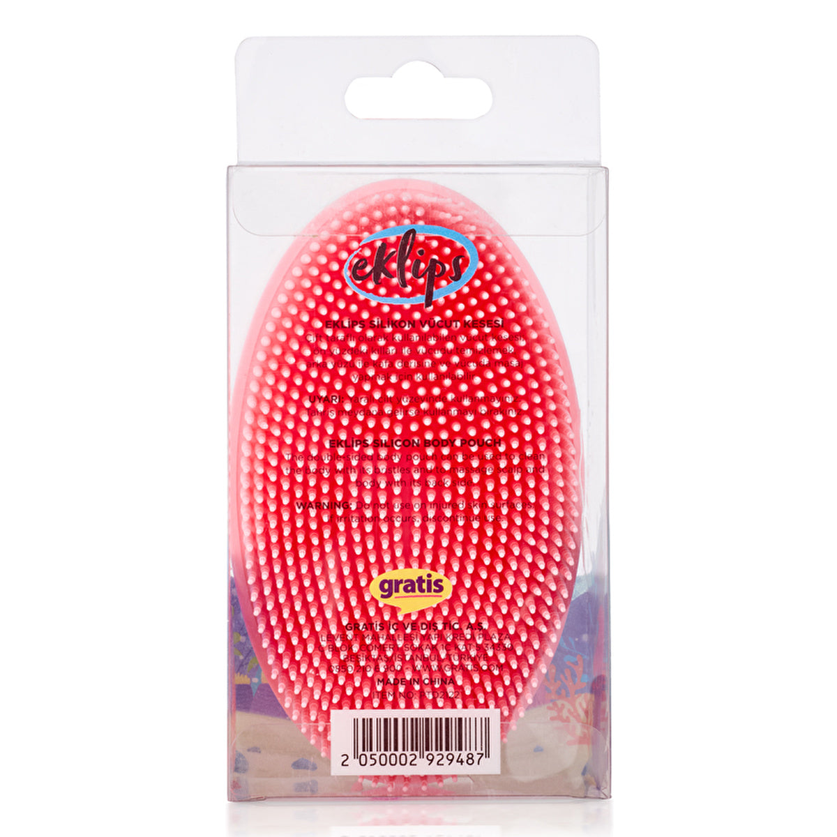 Eklips Silicone Body Scrubber - Double-Sided | Versatile Use