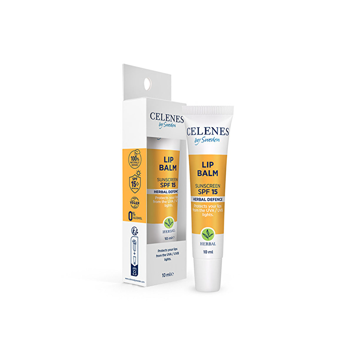 Celenes Defence SPF 15 Lip Balm - 10mL | Natural Sun Protection