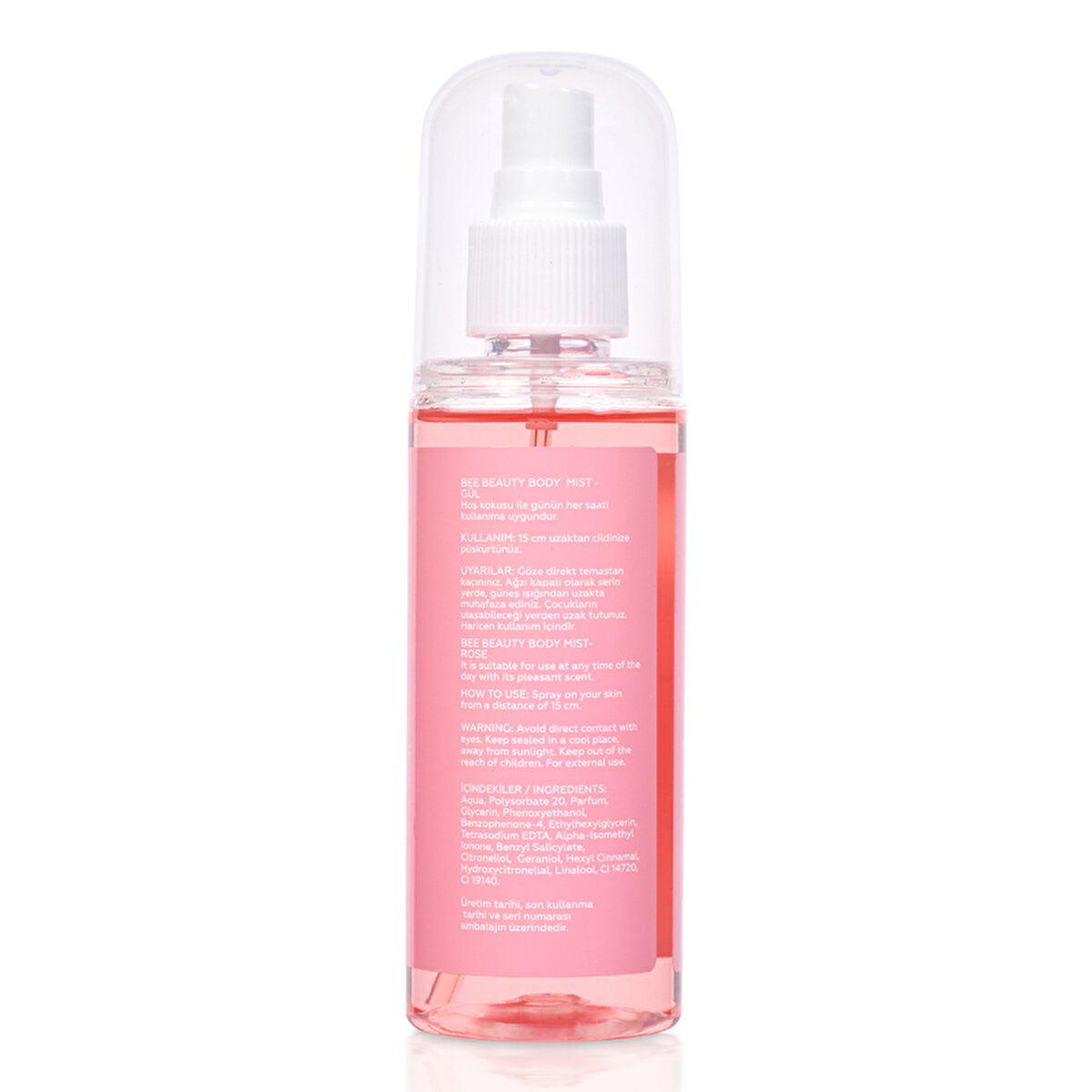 Bee Beauty Body Spray Rose 150ml - Refreshing Floral Scent | Perfect for On-the-Go