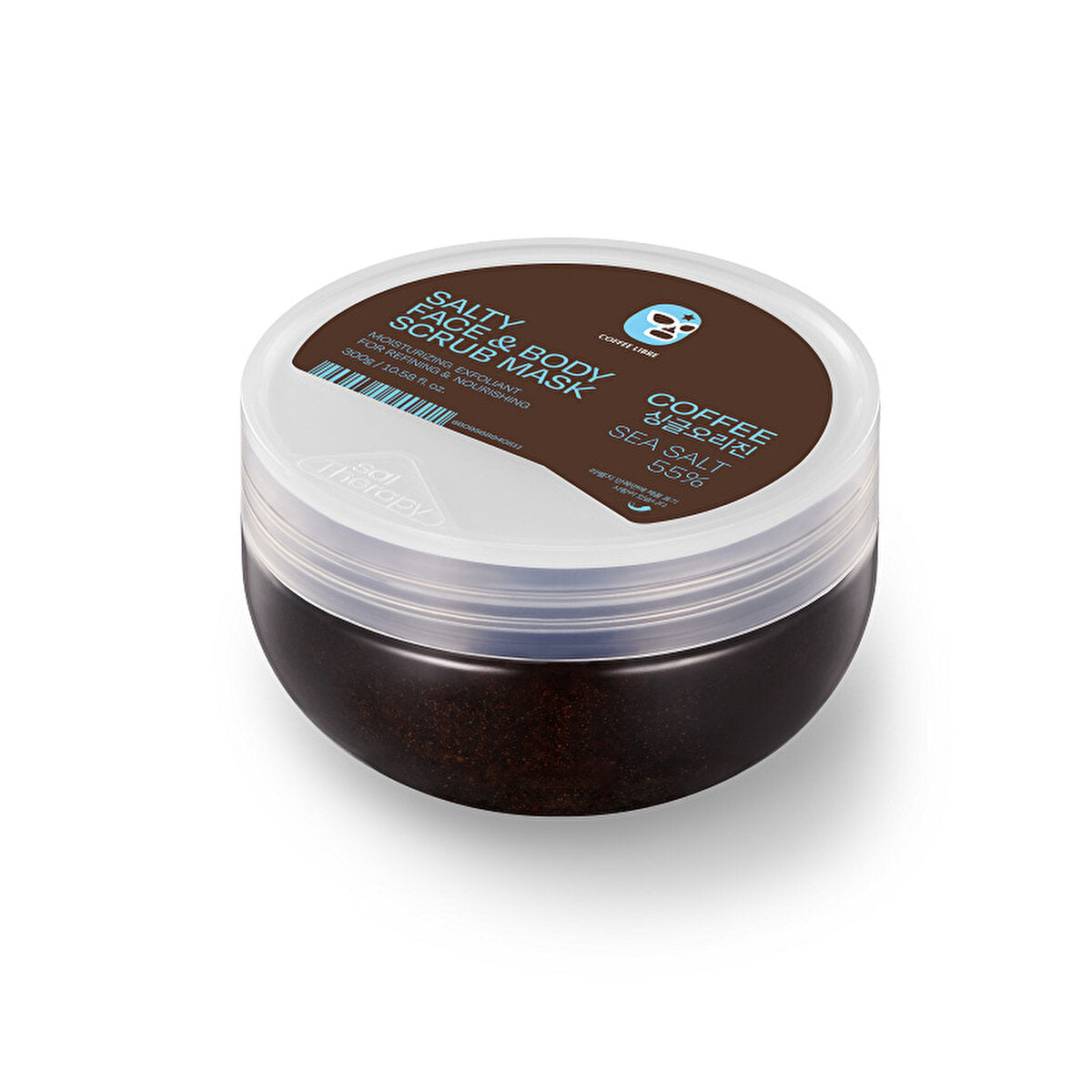 Salty Coffee Face & Body Scrub Mask - 300g | SalTherapy