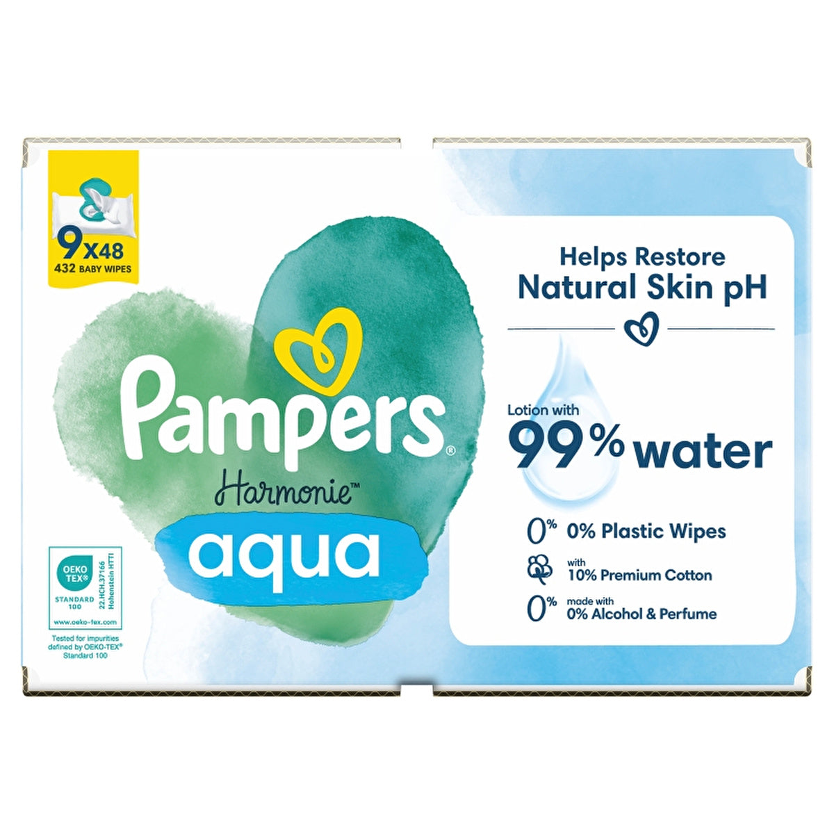 Prima Pampers Premium Baby Wipes 432 Count - Gentle for Newborns | Skin Health Alliance Approved