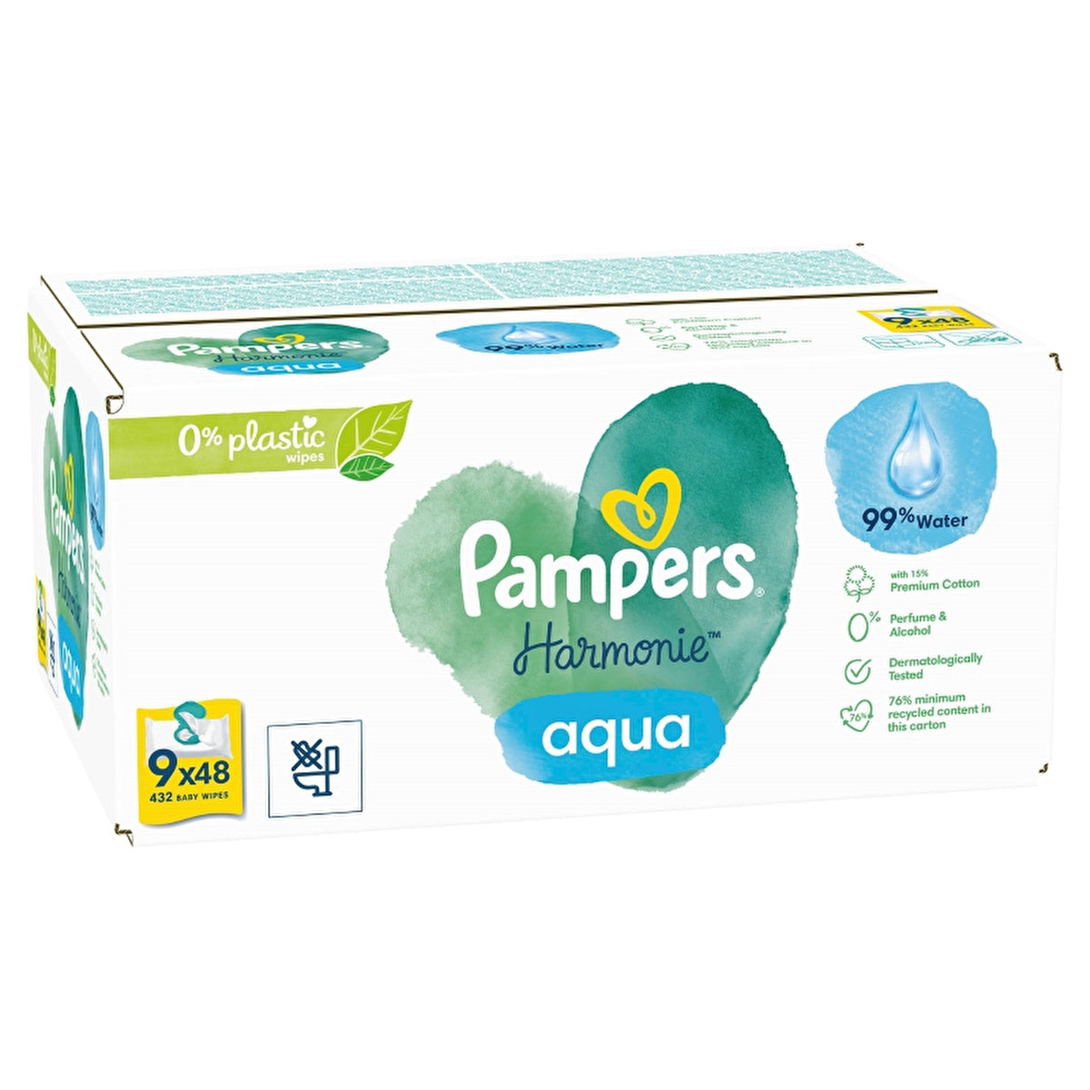 Prima Pampers Premium Baby Wipes 432 Count - Gentle for Newborns | Skin Health Alliance Approved