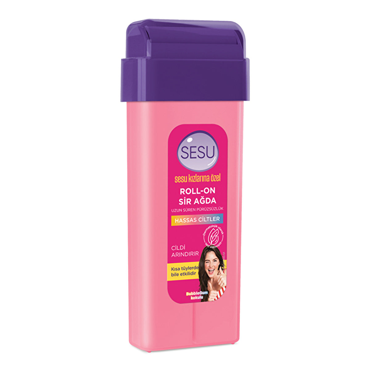 Sesu Roll-On Wax 100ml - Bubblegum Scent | Sensitive Skin Formula