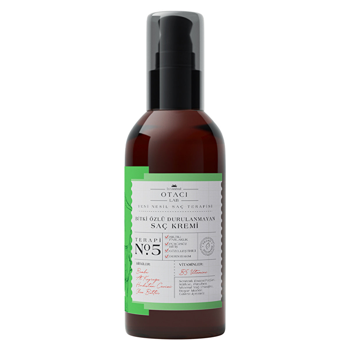 Otacı Lab No:5 Leave-In Hair Conditioner 150ml - Vegan Formula | Sulfate-Free