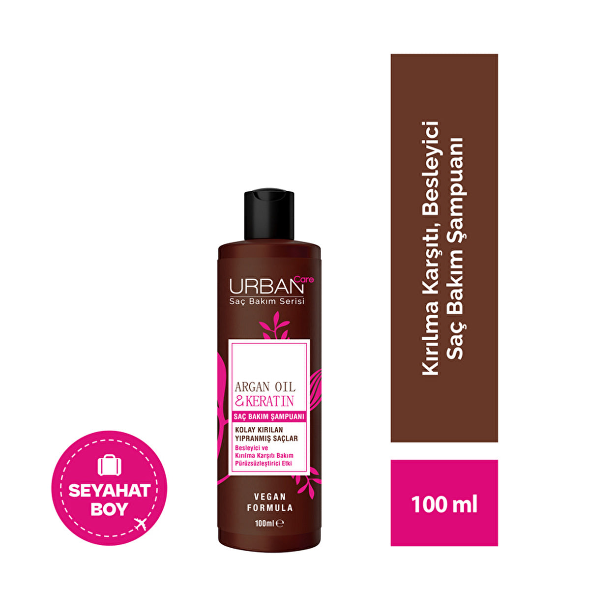 Urban Care Argan Oil & Keratin Shampoo 100ml - Nourishing Formula | Vegan - Image #4