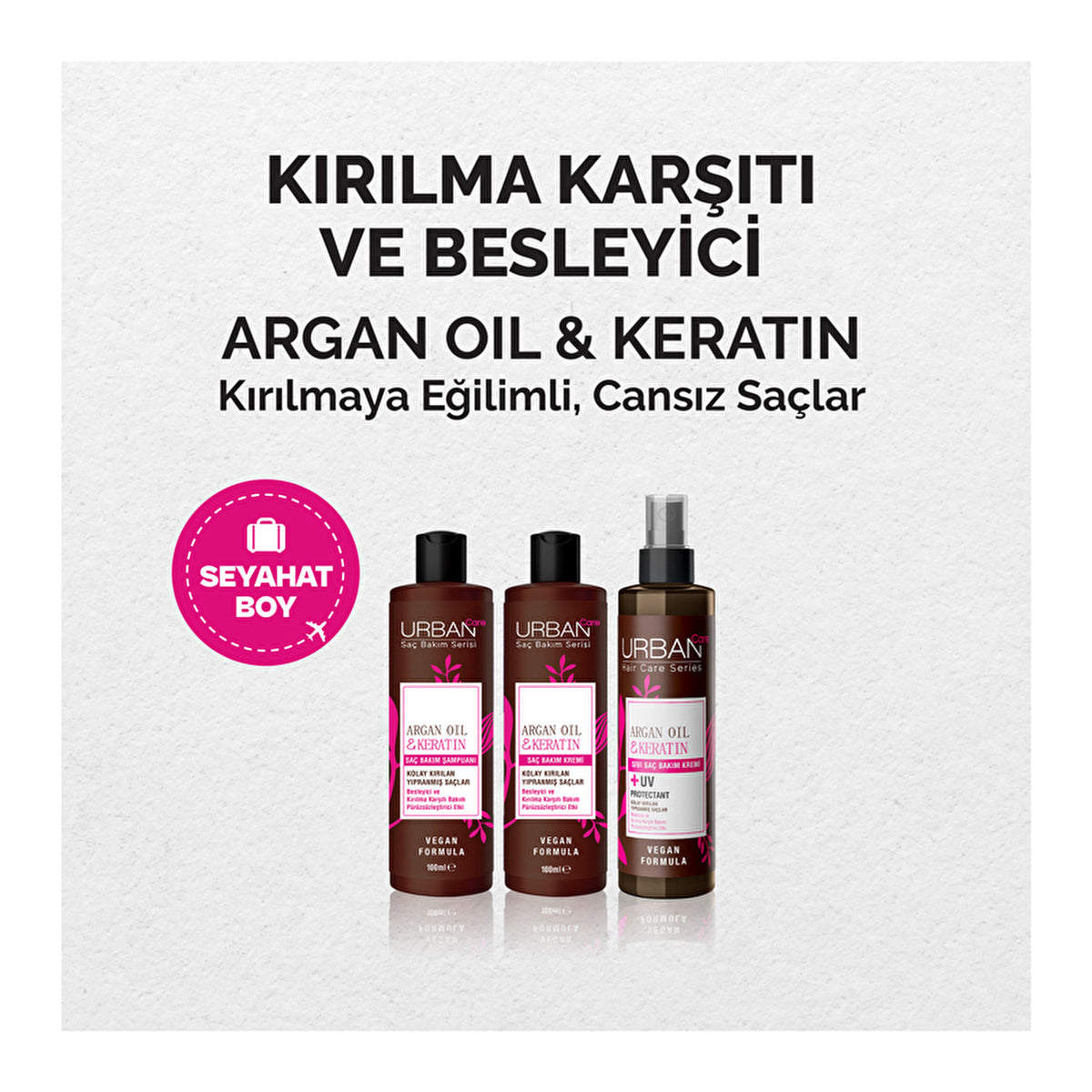 Urban Care Argan Oil & Keratin Liquid Hair Conditioner 100ml - Nourishing Formula