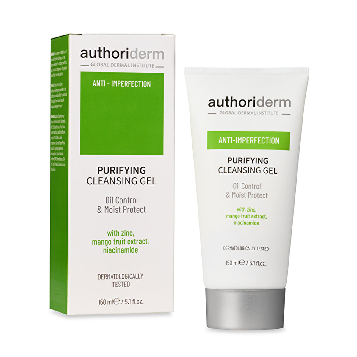 Authoriderm Cleanser for Oily & Combination Skin - 150 ml | Gentle Formula