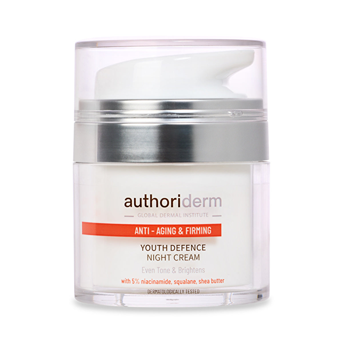 Authoriderm Anti-Aging Night Cream 1.7oz - Hydrating Formula | 50ml