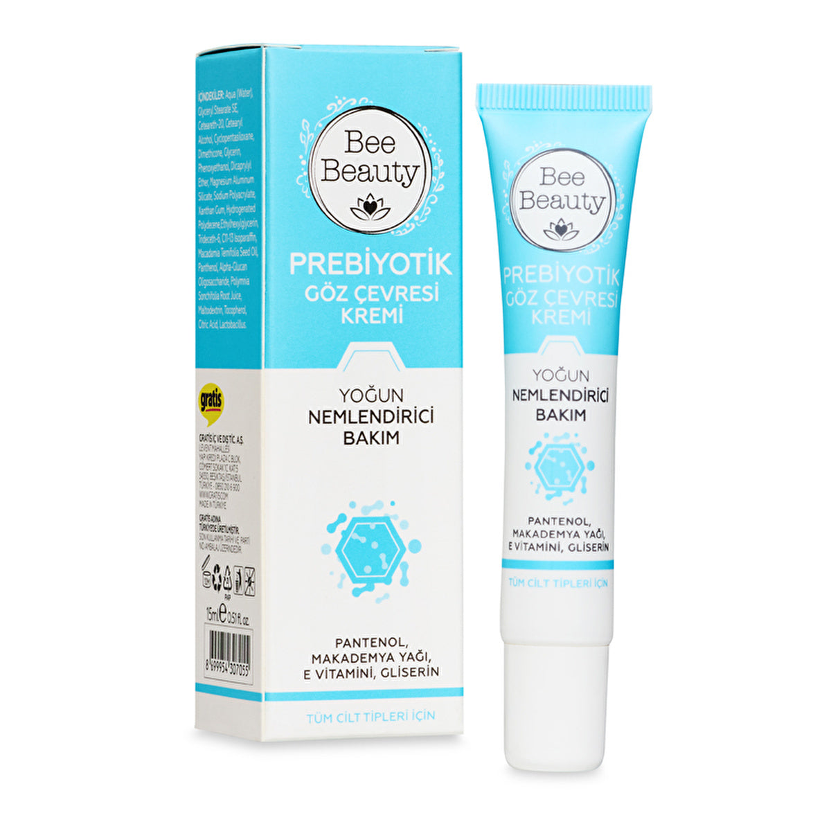 Bee Beauty Prebiotic Eye Cream 15ml - Hydrating Formula | Nourishing Care