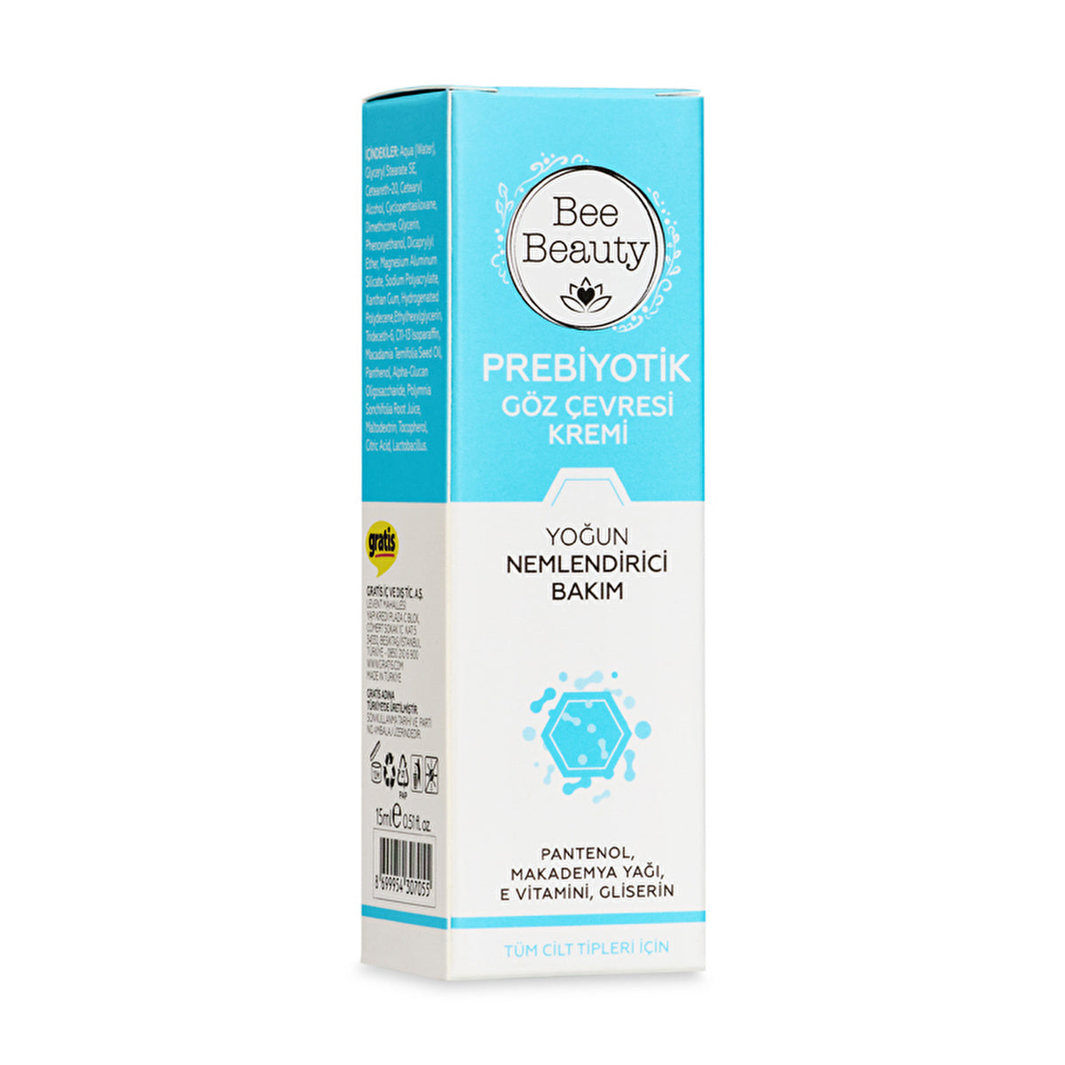 Bee Beauty Prebiotic Eye Cream 15ml - Hydrating Formula | Nourishing Care