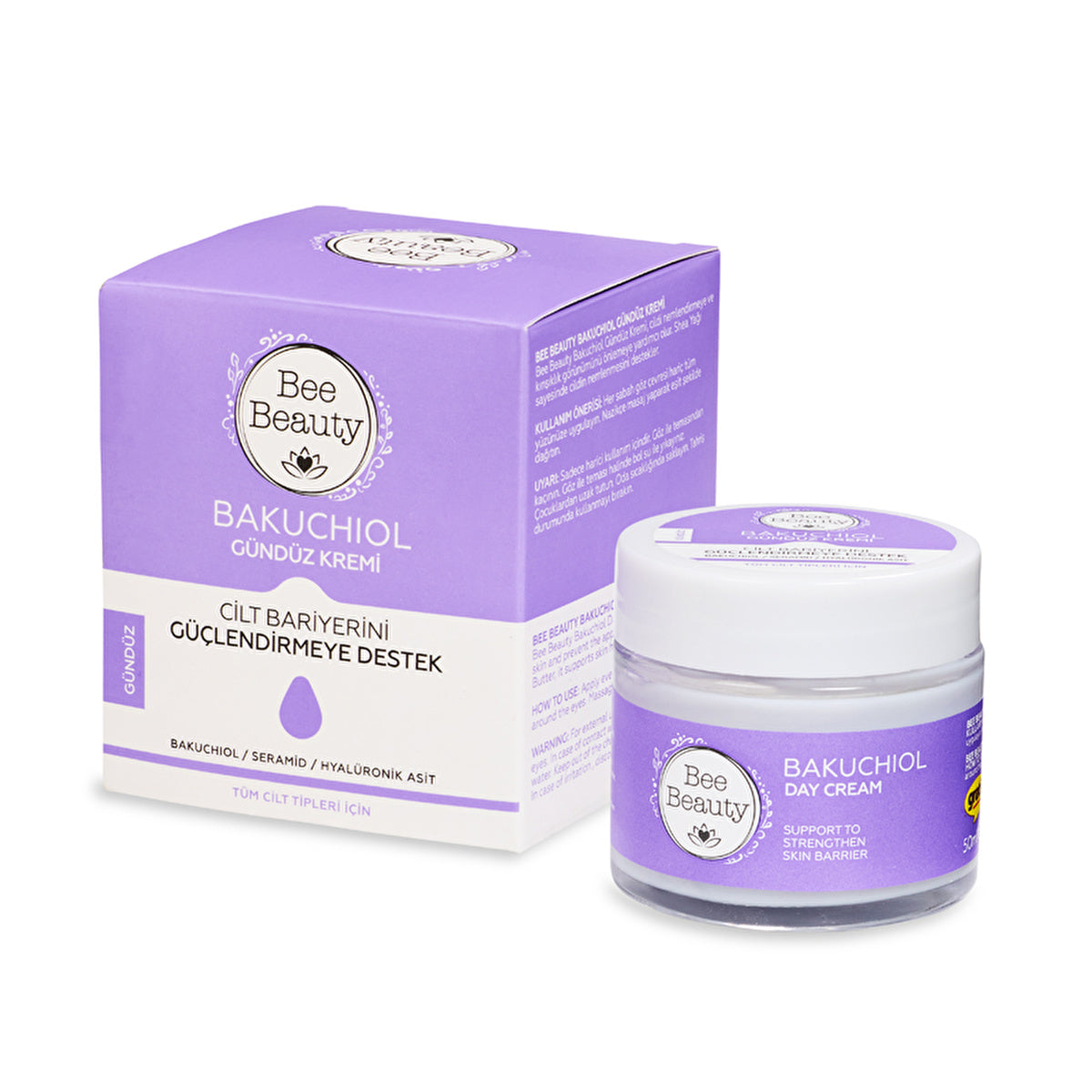 Bee Beauty Bakuchiol Day Cream 50ml - Moisturizing Formula | All Skin Types