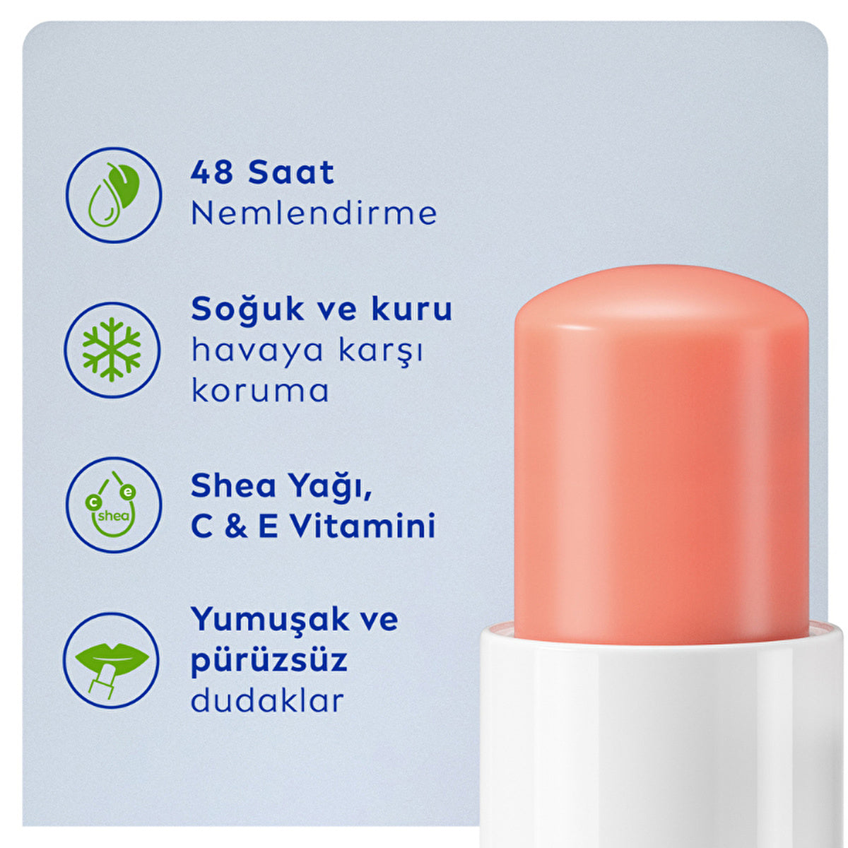 Nivea Peach Lip Care 0.17 oz - Moisturizing Formula | Smooth Finish