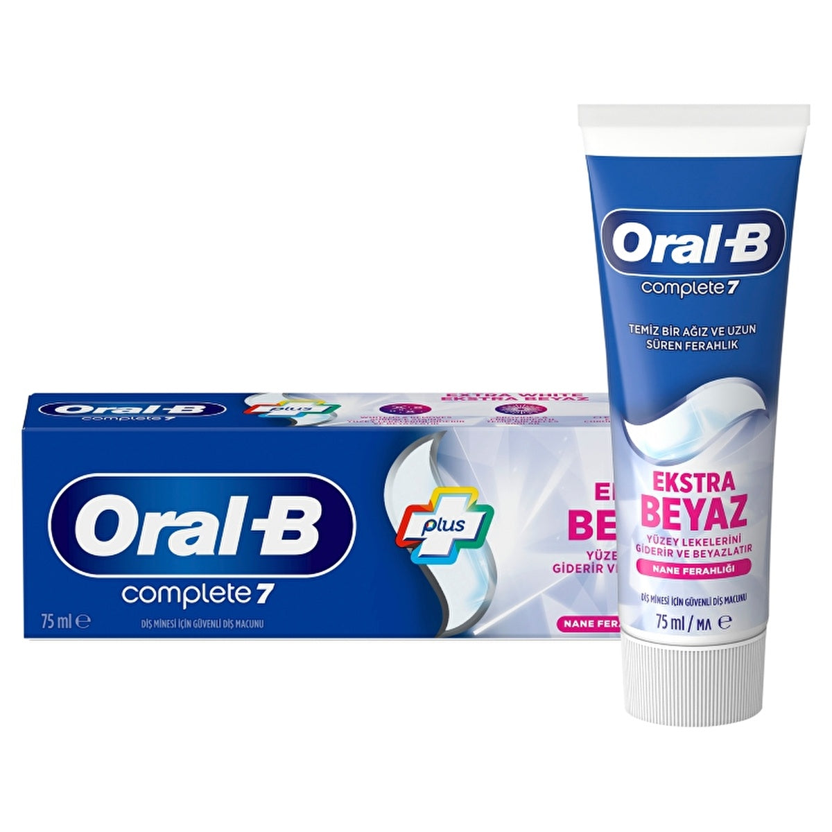 Oral-B Complete 7 Extra White Toothpaste 2.5oz - Total Protection - Image #1