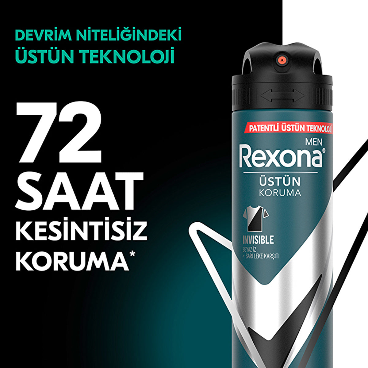 Rexona Men Antiperspirant Spray Invisible Black & White 150ml