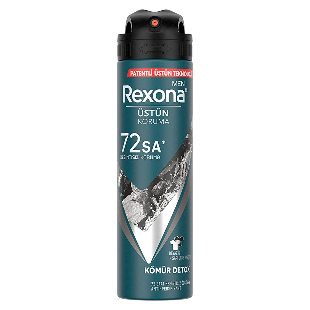 Rexona Men Charcoal Detox Antiperspirant Spray 150ml - 72 Hour Protection | Fresh Scent