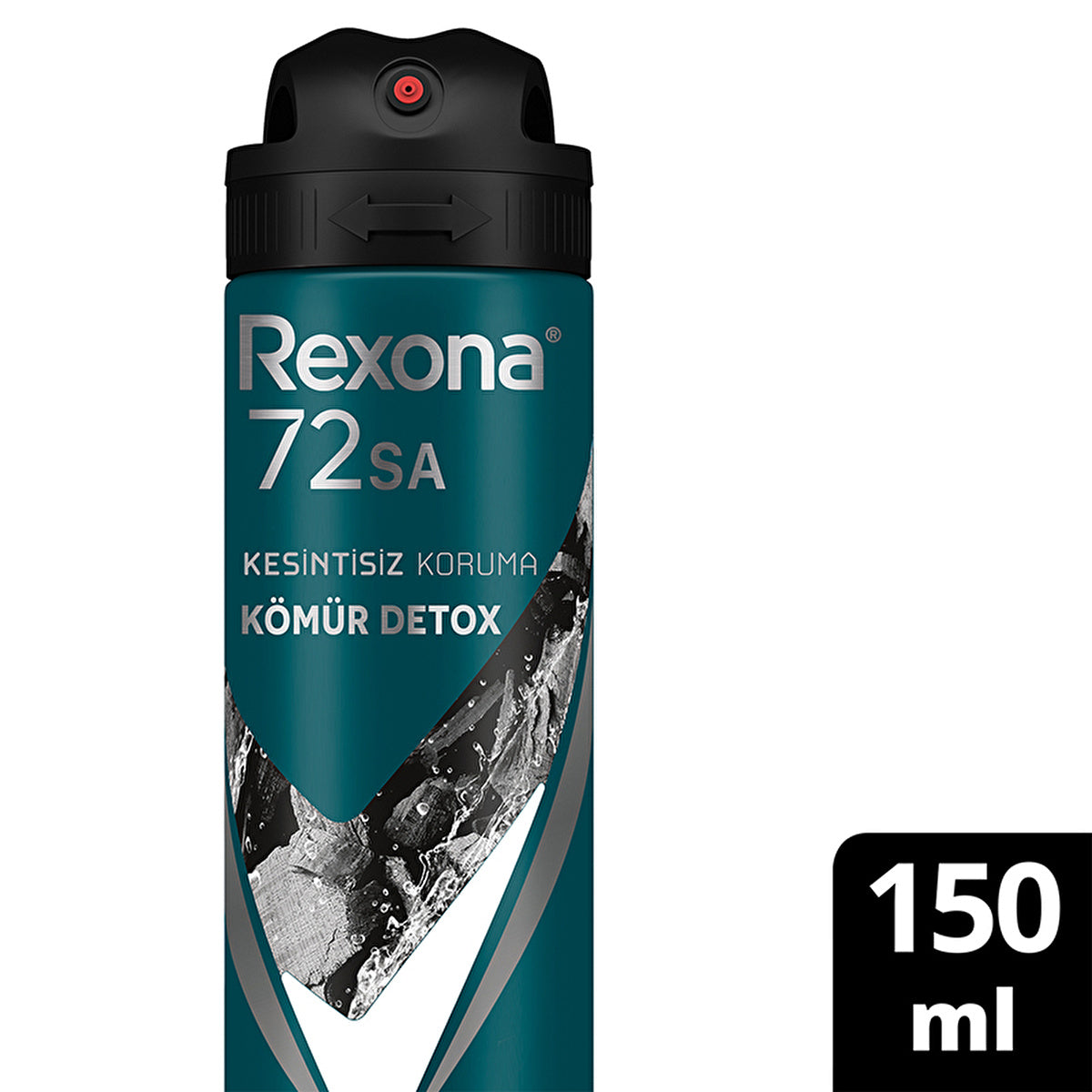 Rexona Men Charcoal Detox Antiperspirant Spray 150ml - 72 Hour Protection | Fresh Scent