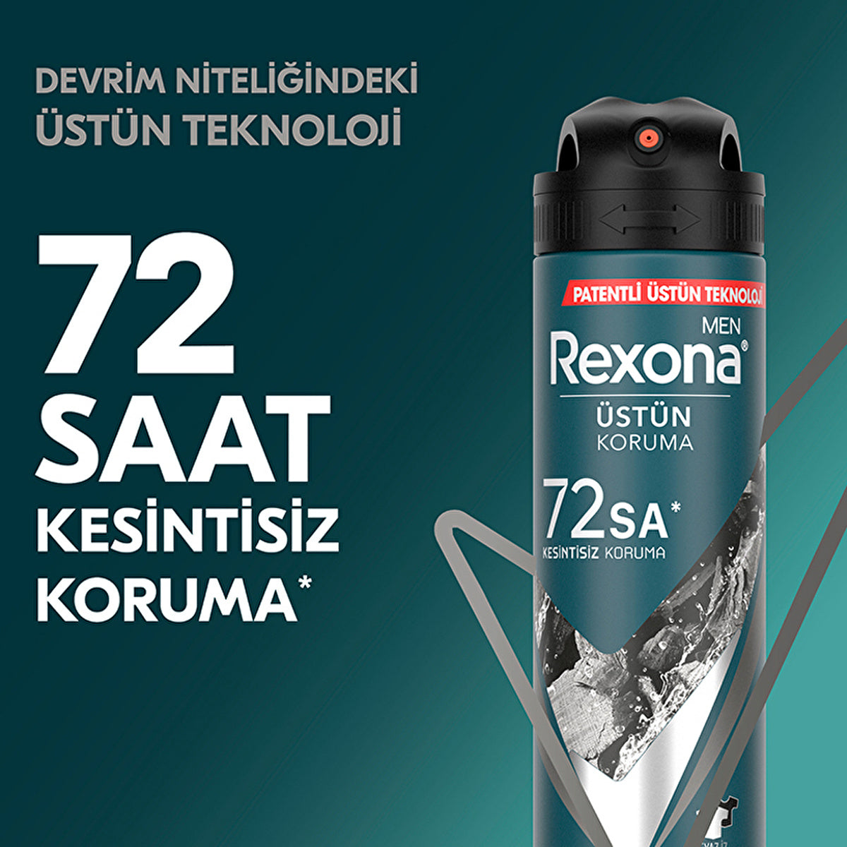 Rexona Men Charcoal Detox Antiperspirant Spray 150ml - 72 Hour Protection | Fresh Scent