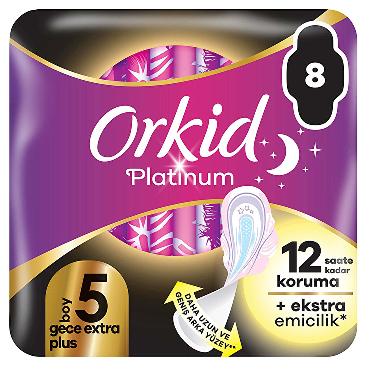 Orkid Platinum Night Extra Plus Size 5 - 8 Pads | Ultra Protection