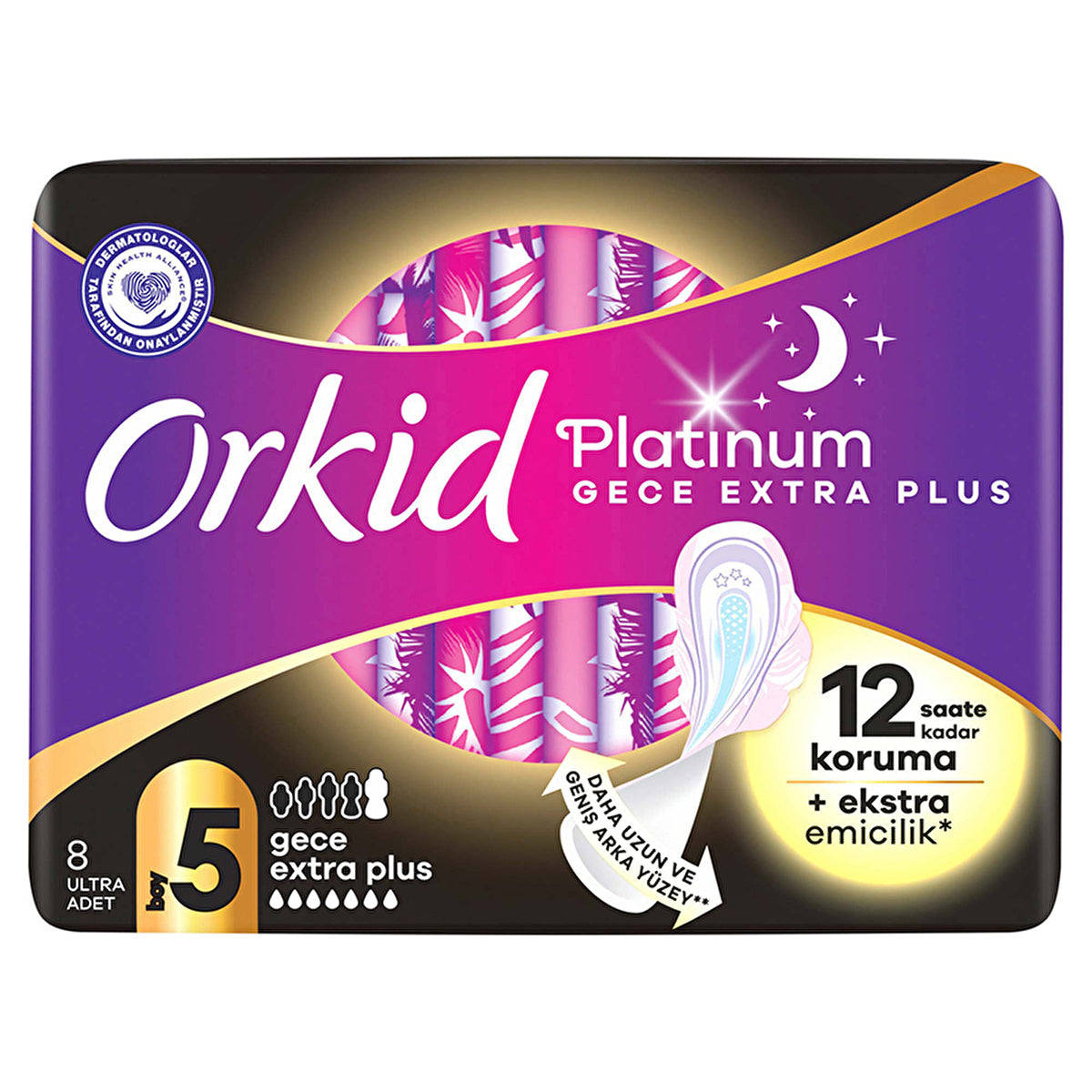 Orkid Platinum Night Extra Plus Size 5 - 8 Pads | Ultra Protection