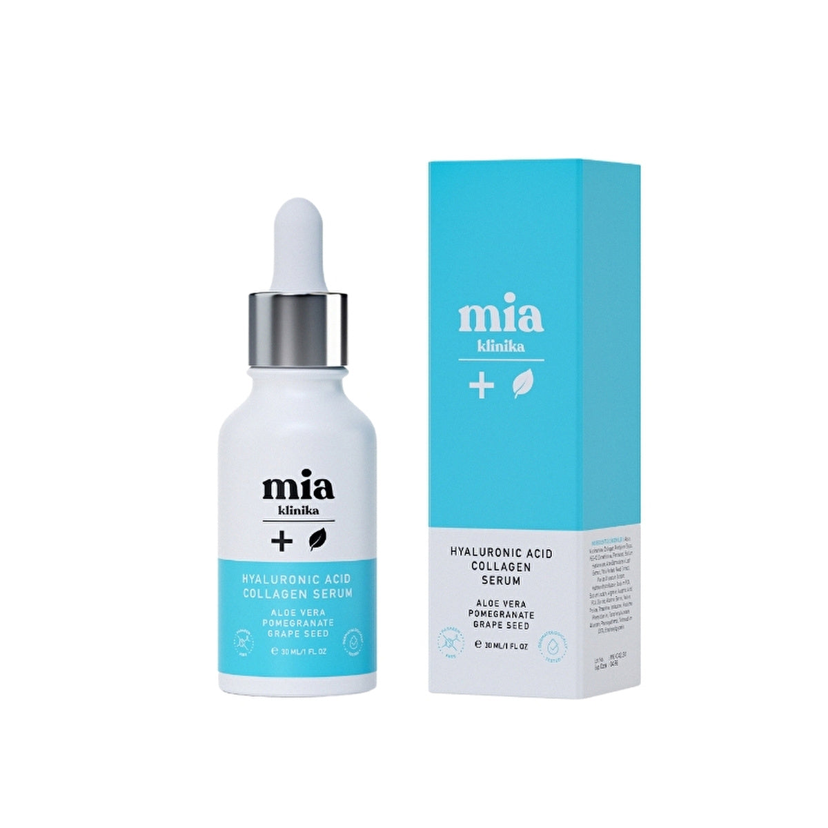 Mia Klinika Hyaluronic Acid & Collagen Serum 30ml - Hydrating Formula | Moisturizer - Image #3