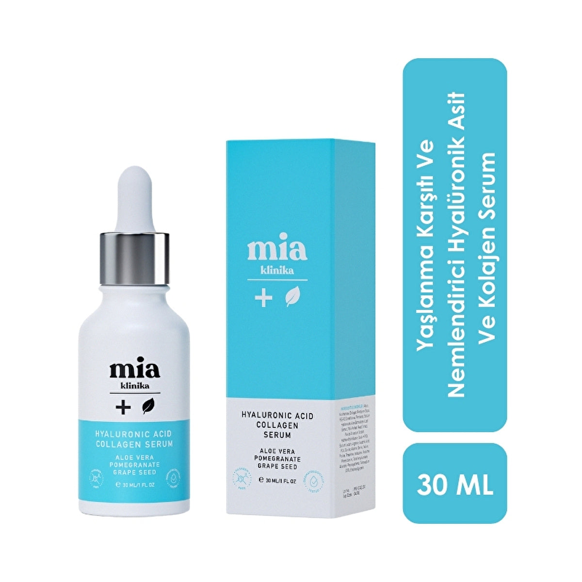 Mia Klinika Hyaluronic Acid & Collagen Serum 30ml - Hydrating Formula | Moisturizer - Image #4