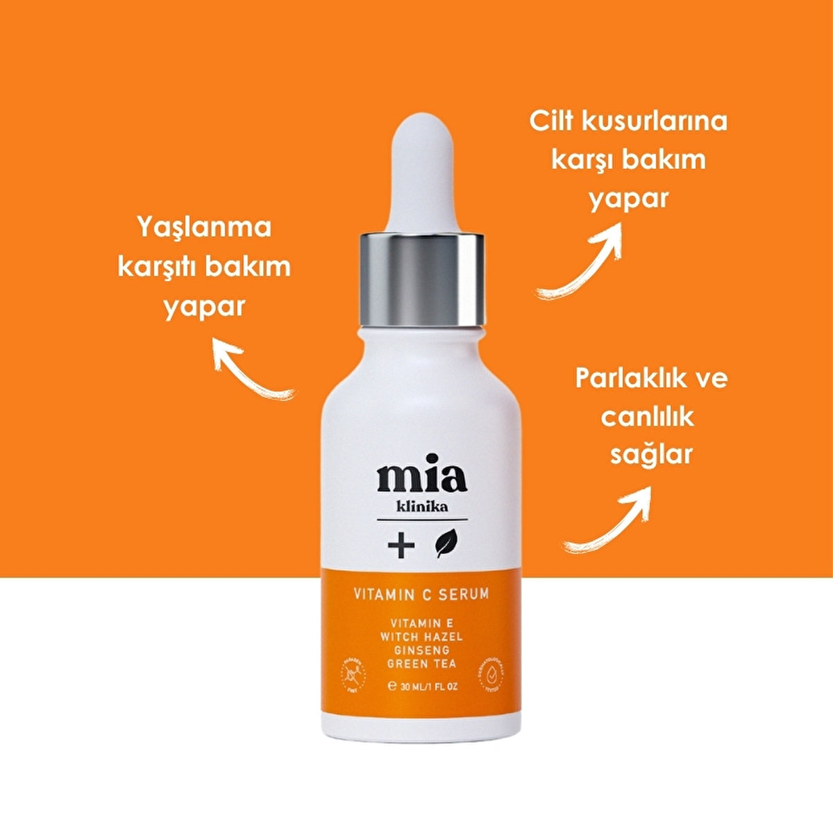 Mia Klinika Vitamin C Serum 30ml - Brightening & Pore Minimizer - Image #3