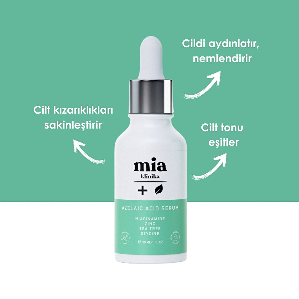 Mia Klinika Azelaic Acid Serum 30ml - Acne &amp; Spot Treatment | Dermatologist Tested - Image 