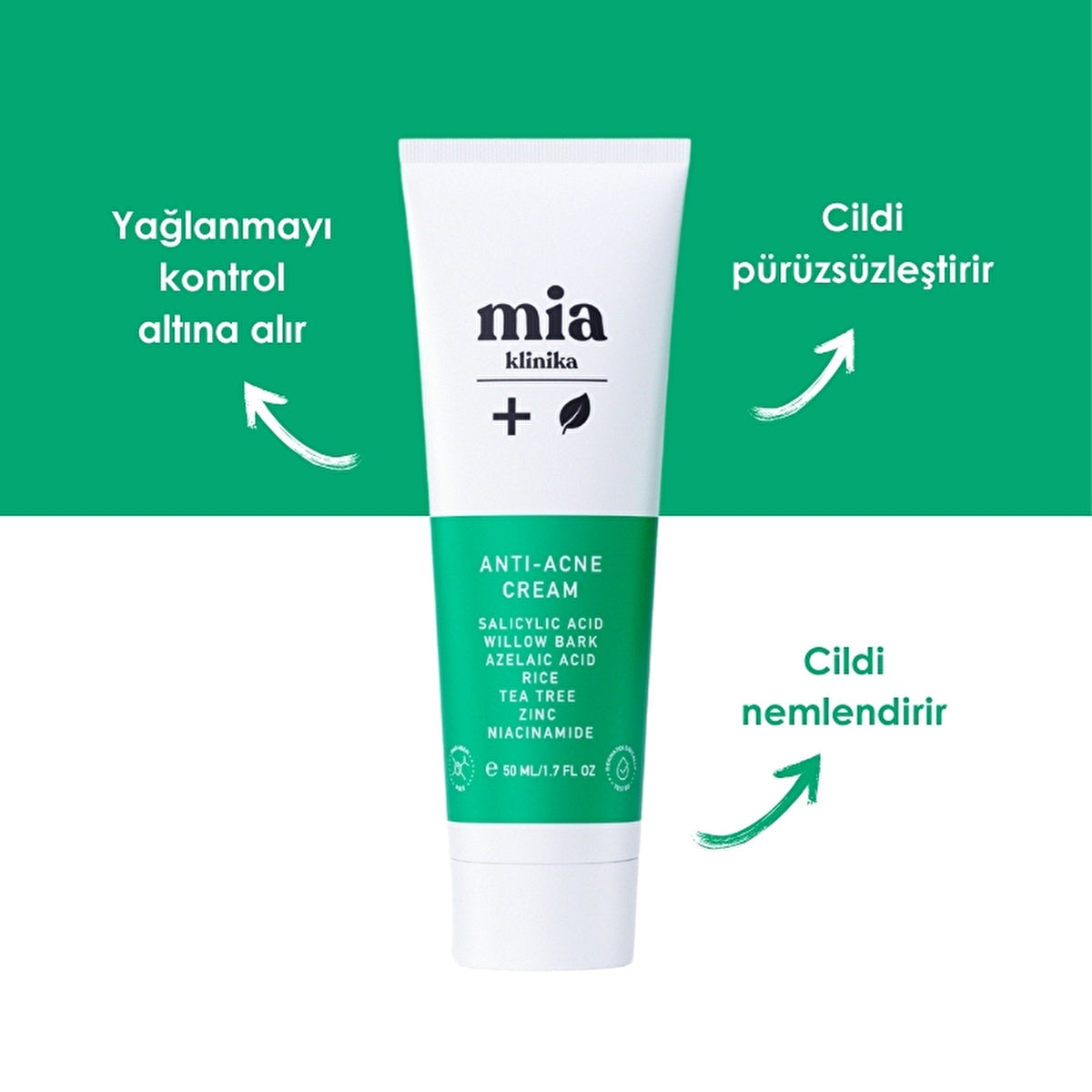 Mia Klinika Acne Barrier Moisturizer - 1.7 oz | Oily Skin Formula - Image #3