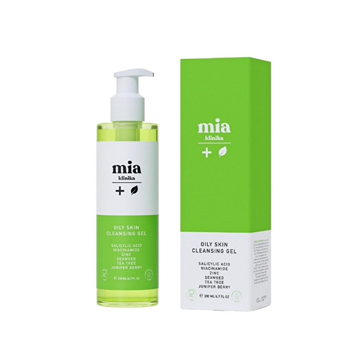 Mia Klinika Facial Cleanser for Oily & Acne Prone Skin 200ml - Gentle Formula