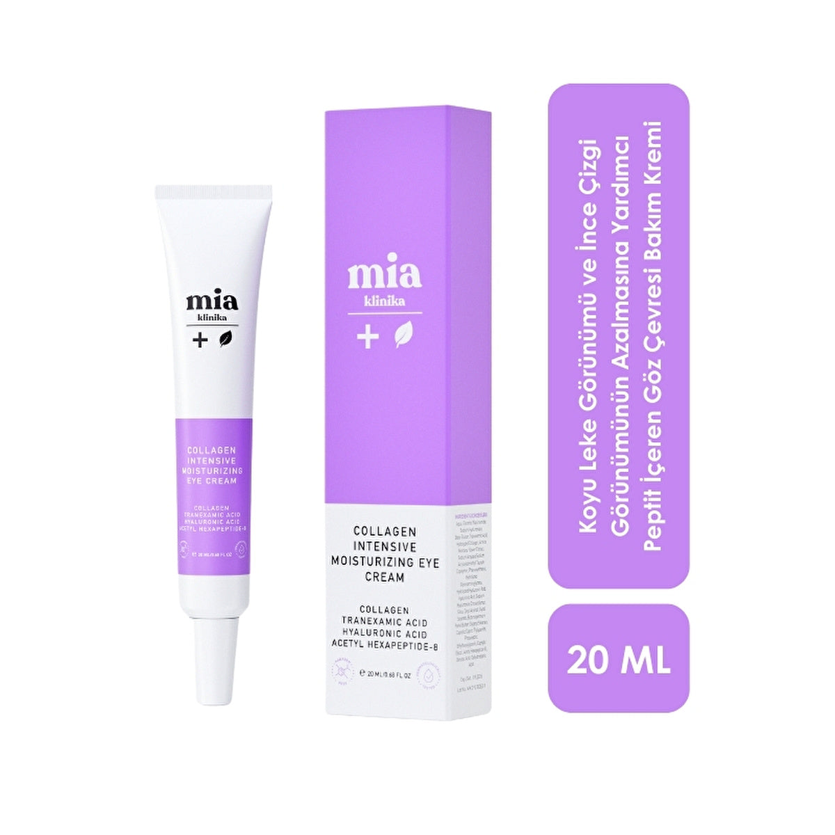 Mia Klinika Eye Cream - Wrinkle & Dark Circle Reduction | 20ml