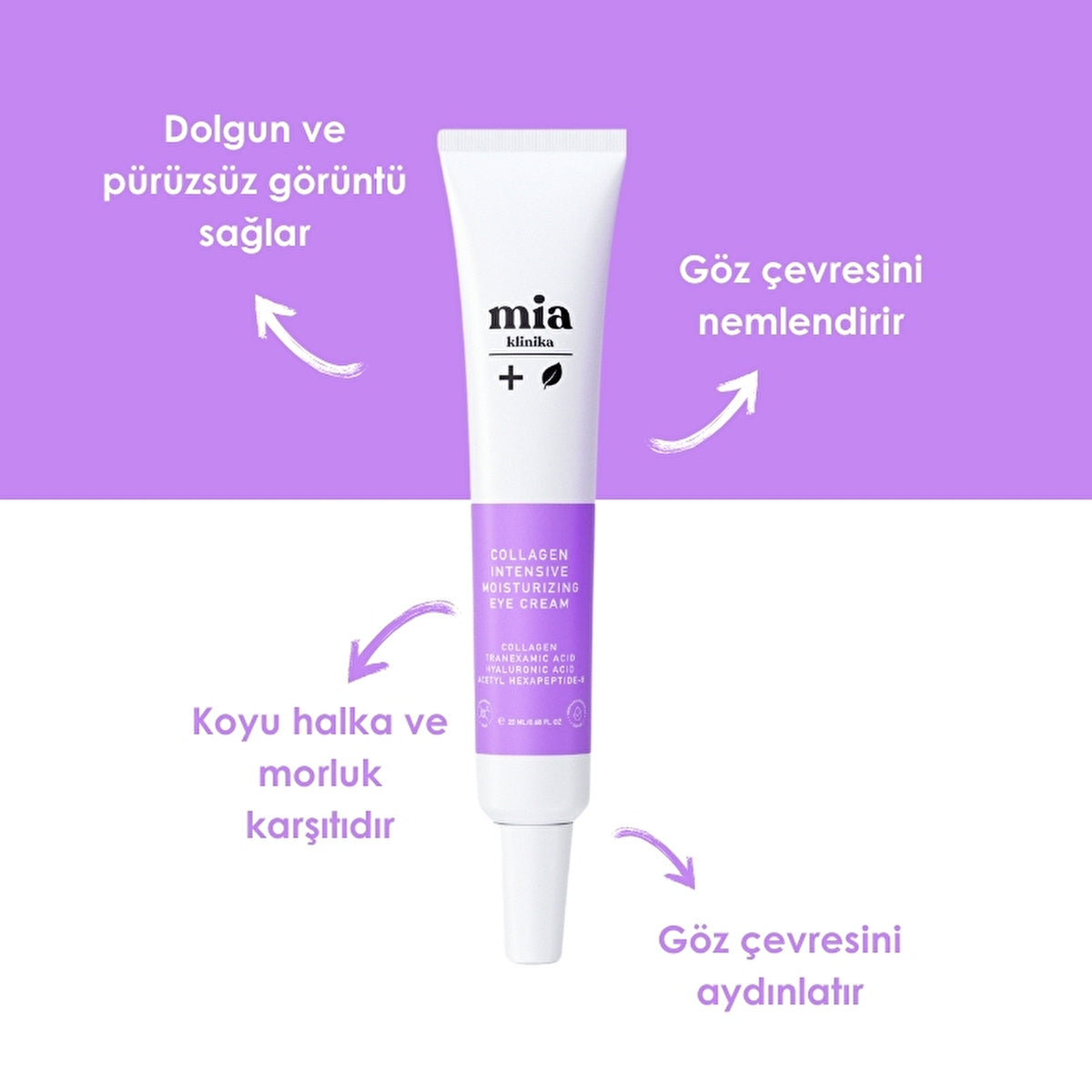 Mia Klinika Eye Cream - Wrinkle & Dark Circle Reduction | 20ml