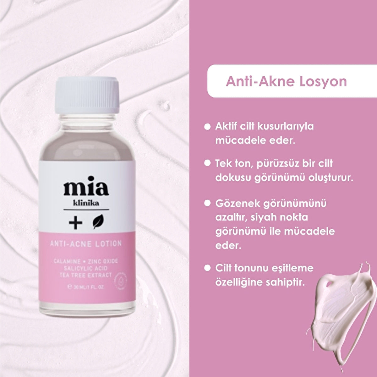 Mia Klinika Acne Drying Lotion 30ml - Reduces Skin Flaws | Clear Skin